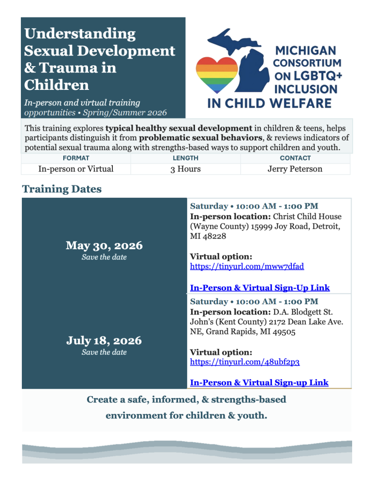 Sexual Development Trauma Training for Caregivers